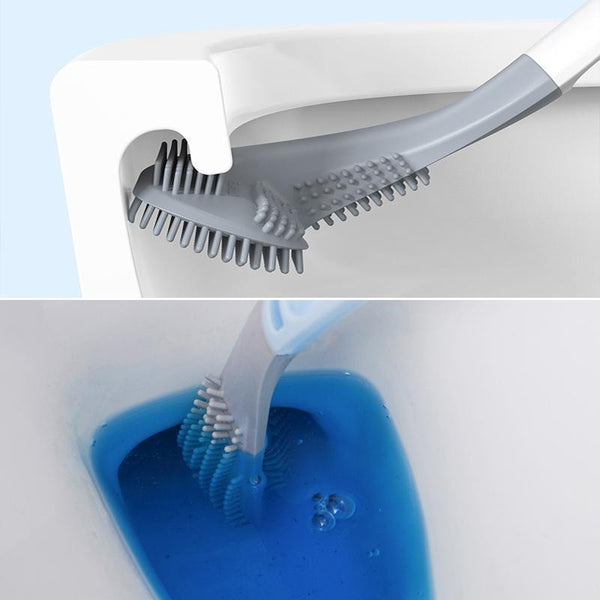 Silikon Toiletten Reinigungsbürste geformt für Ecken