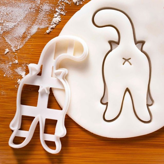 Cookie cutter "Cat from behind"