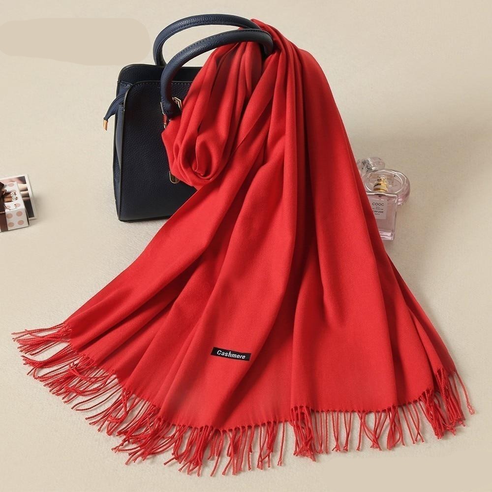 Women's cashmere winter scarf