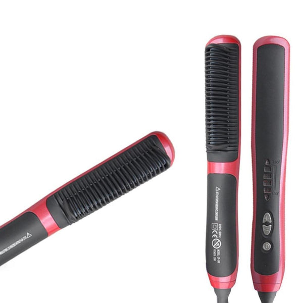 Professional electric hair straightener and curler