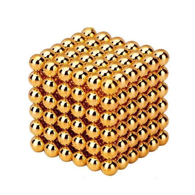  Gold 5mm 216 Stück magnetische Würfel Bälle