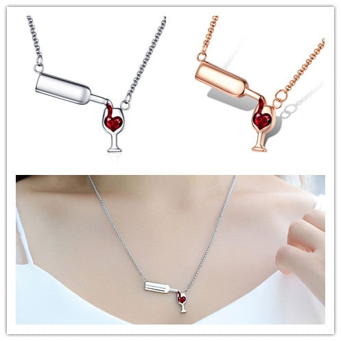 Chain + pendant for wine drinkers