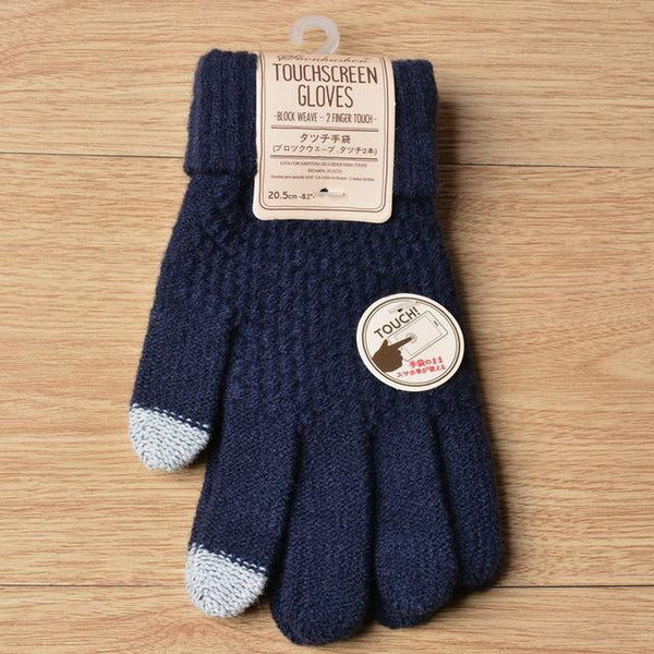 Smartphone gloves made of wool
