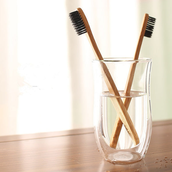 5 bamboo toothbrushes