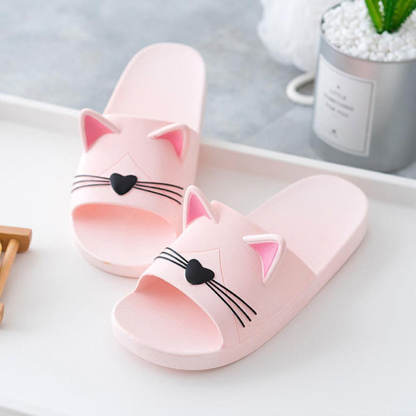 Flip-flops with cat ears