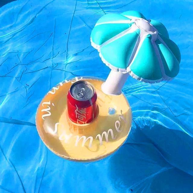  Sonnenschirm Blau Aufblasbare Getränkehalter