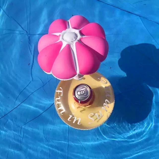  Sonnenschirm Pink Aufblasbare Getränkehalter